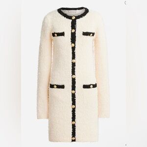 J. Crew Cream and Black Teddy Jacket